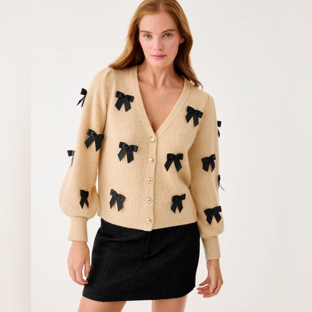 Lilly Pulitzer Zarie Bow Cardigan - size Medium - Picture 2 of 8